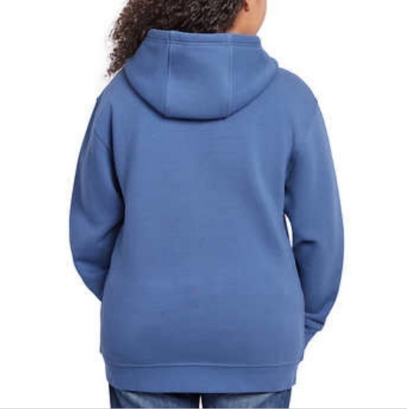 Kirkland Signature Hoodie Pullover Heavyweight Sweatshirt Blue Women's XXL - Picture 2 of 15